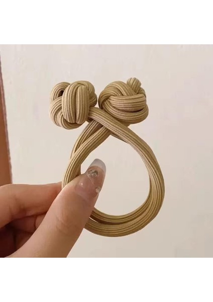 So Much Yeni Model Büyük Boy Sıkı Lastik Toka Sütlü Kahve