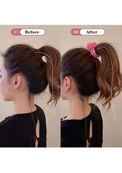 So Much Yeni Model Büyük Boy Sıkı Lastik Toka Sütlü Kahve