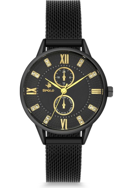 Bayan Siyah Hasır Kol Saati PS3719