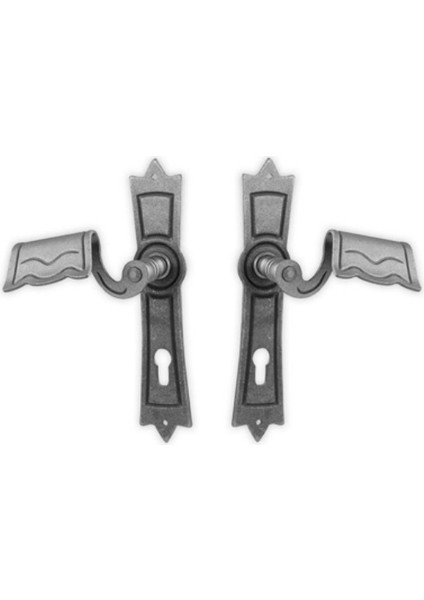 Ferforje Kapı Kolu / Metal Kapı Kolu Seti