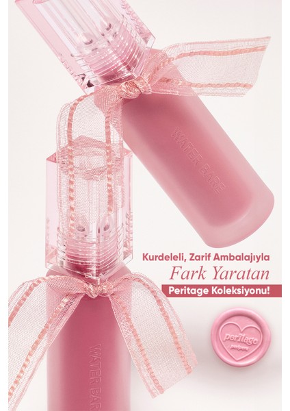 Doğal Tonlarda, Uzun Süre Kalıcı, Işıltılı Tint PERIPERA Water Bare Tint (07Mute Paradise)(Peritage)