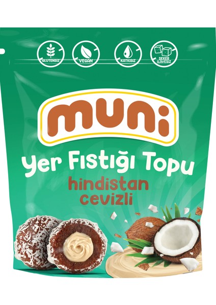 Hindistan Cevizli Yer Fıstığı Topu, 80 gr x 6 Adet fiyatları