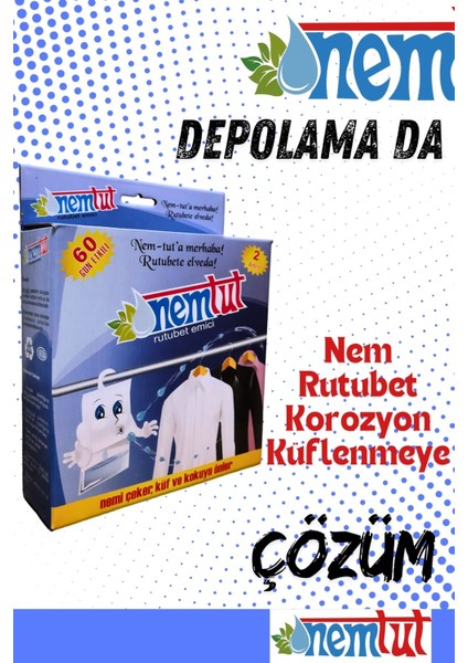 Nem Tut Nem Alıcı Rutubet Emici Korozyon Giderici (5 Kutu İçerisinde 10 Paket)