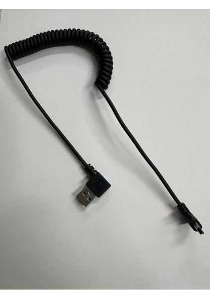 5 Pin Spiral Kablo Mini USB Spiral Kablo 1 Metre fırsatları