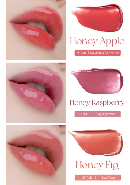 Yoğun Pigmentli ve Işıltılı Dudak Balmı CLIO Crystal Glam Balm (03 Honey Cherry)