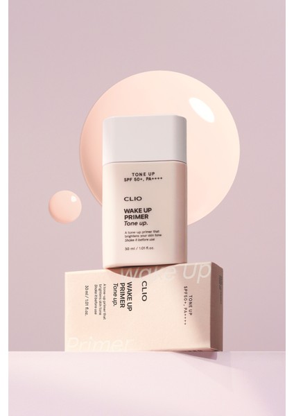 Uzun Süre Kalıcı Ton Eşitleyici Görünüm Sunan Makyaj Bazı CLIO Wake Up Primer Tone Up