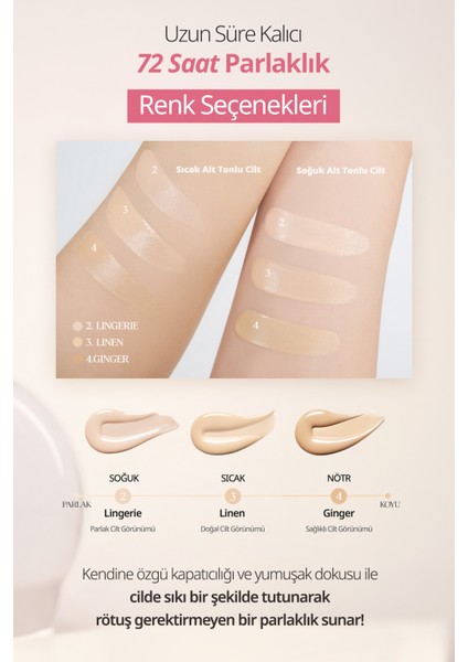 Kalıcı Kapatıcılık ve Yoğun Işıltı Sunan Fondöten Clio Kill Cover High-Glow Foundation (2 Lingerie)