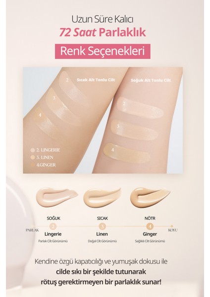 Kalıcı Kapatıcılık ve Yoğun Işıltı Sunan Fondöten Clio Kill Cover High-Glow Foundation (4 Ginger)