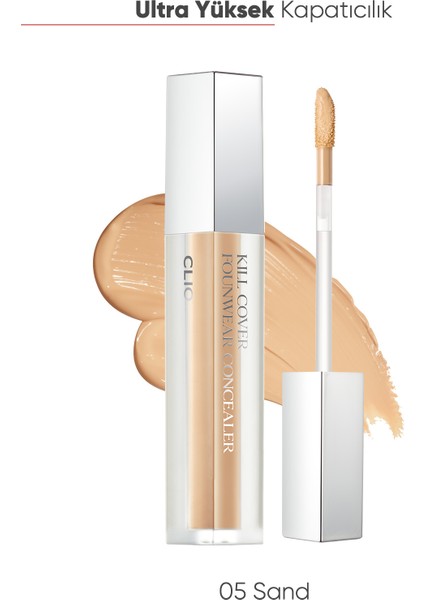 CLIO Yoğun Kapatıcılık Sağlayan Concealer - Kill Cover Founwear Concealer 5 Sand