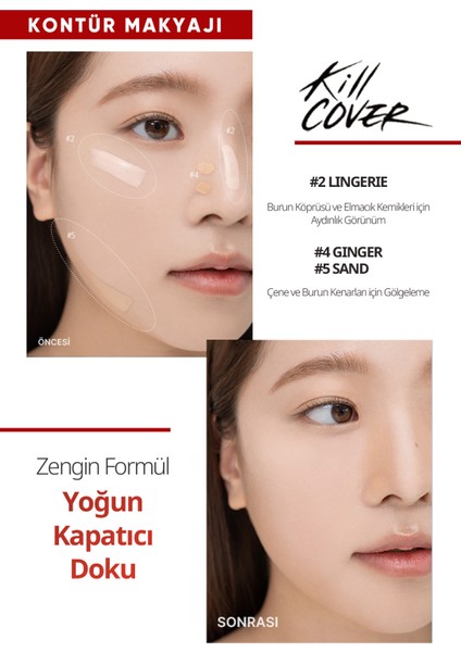 CLIO Yoğun Kapatıcılık Sağlayan Concealer - Kill Cover Founwear Concealer 5 Sand