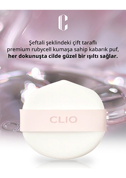 CLIO Hassas Uygulama Sağlayan Makyaj Pufu  Kill Cover High-Glow Cushion Puff