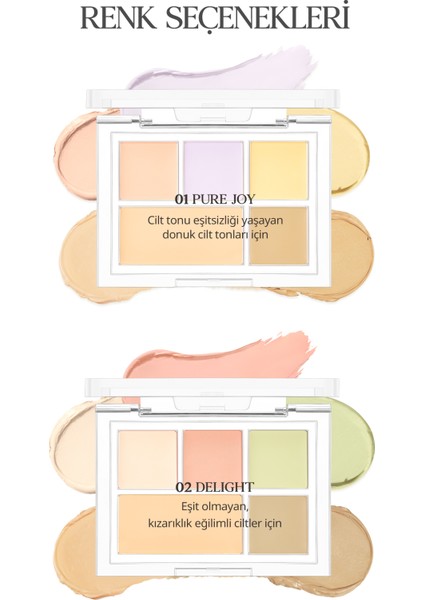 Kremsi Dokuya Sahip Concealer Paleti CLIO Kill Cover Founwear Conceal Palette (Pure Joy)