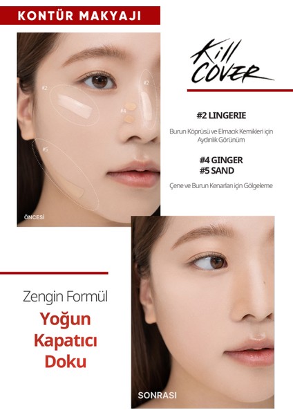 Yoğun Kapatıcılık Sağlayan Concealer CLIO Kill Cover Founwear Concealer (3 Linen)