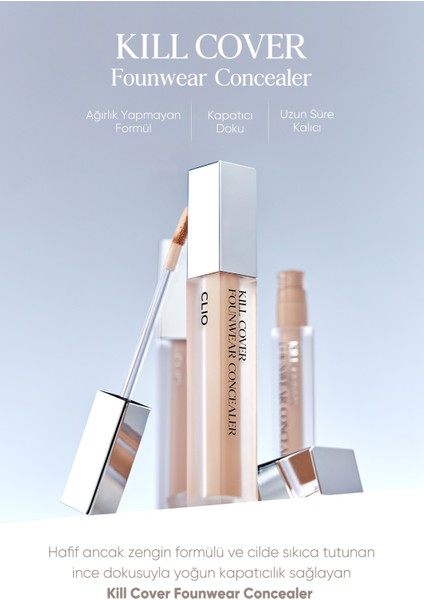 Yoğun Kapatıcılık Sağlayan Concealer CLIO Kill Cover Founwear Concealer (4 Ginger)