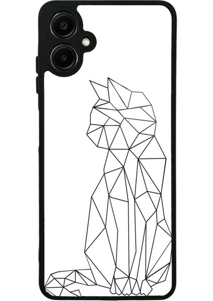 Samsung A06 Cat Draw Tasarımlı Glossy Telefon Kılıfı