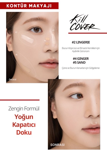 CLIO Yoğun Kapatıcılık Sağlayan Concealer - Kill Cover Founwear Concealer 2 Lingerie