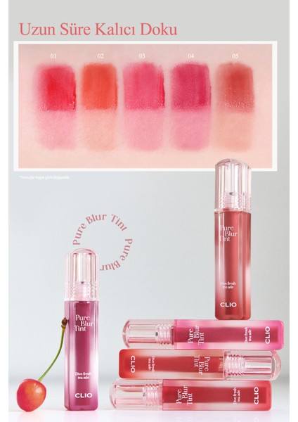 Blur Efekti Sunan Tint CLIO Pure Blur Tint (05 Soft And Delicate Lychee) (Dive Fruits Tea Ade)