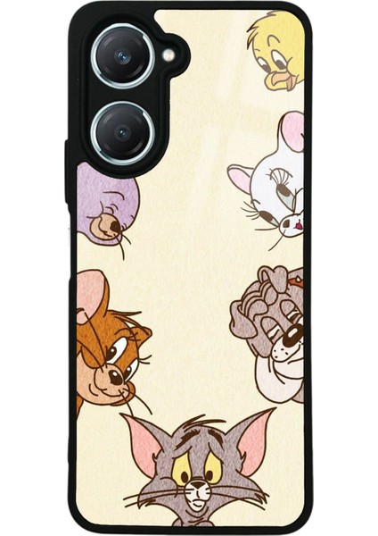 Vivo Y18 Tom And Jerry Tasarımlı Glossy Telefon Kılıfı