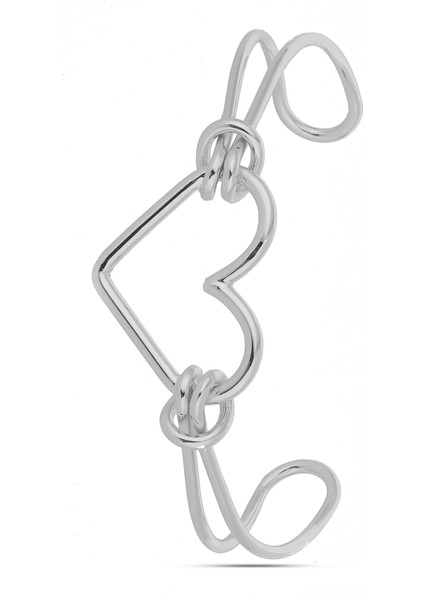 Bayan Gri Metal Kol Saati Kalpli Bileklik Kombin Set PS3647 fırsatları