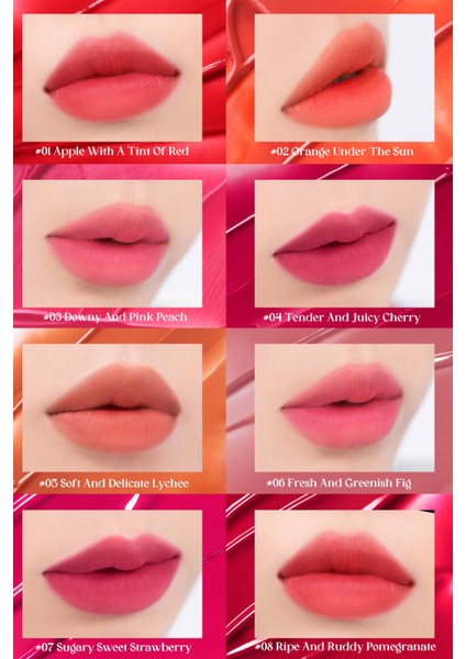 Blur Efekti Sunan Tint CLIO Pure Blur Tint (04 Tender And Juicy Cherry) (Dive Fruits Tea Ade)