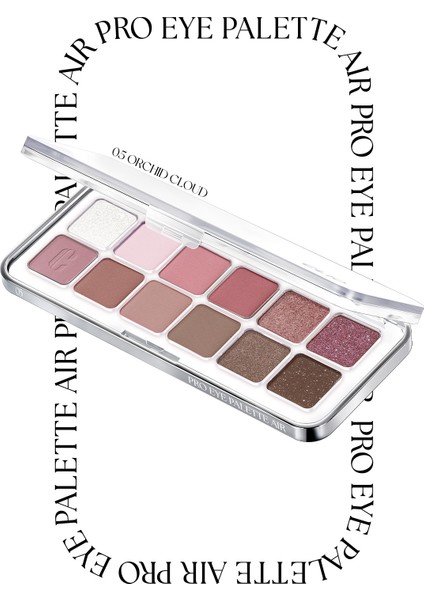 Hafif Dokulu Yoğun Renklere Sahip Göz Farı Paleti CLIO Pro Eye Palette Air (05 Orchid Cloud)