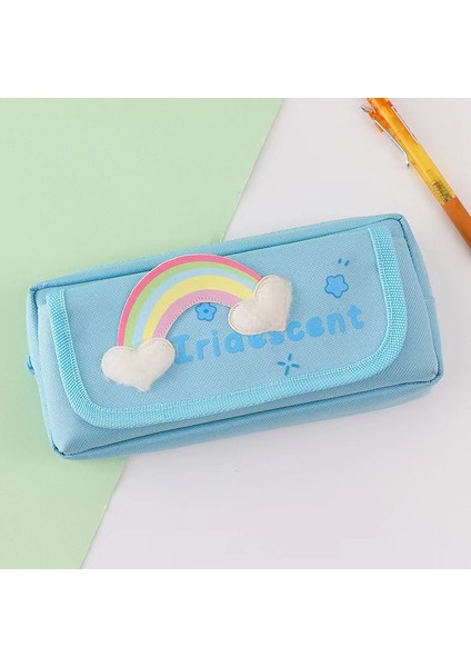 Yeni Büyük Kapasiteli Oxford Kumaş Flip-Top Kalem Çantası (Yurt Dışından)