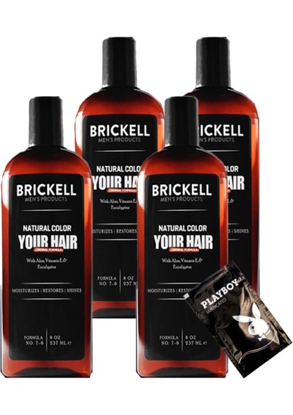 Erkeklere 22-2:0364 4adet 237 Ml Saçsakal Şampuanı Brickell Antibeyaz+ Yanında Jel