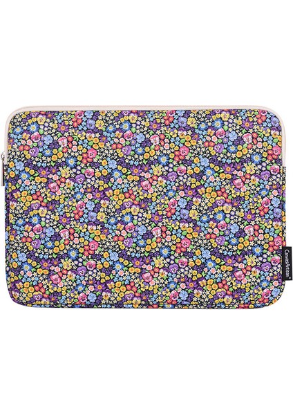 Canvasartısan H77-01 Çiçek Desenli Su Geçirmez Laptop Çantası Koruyucu Kılıf-14-Inç (Yurt Dışından)