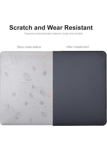 Macbook Air 15 INÇ(2023)M2 A2941/(2024)A3114 M3 Anti-Drop Dizüstü Bilgisayar Ince Kılıf-Siyah Için Darbeye Dayanıklı Mat Kılıf (Yurt Dışından)