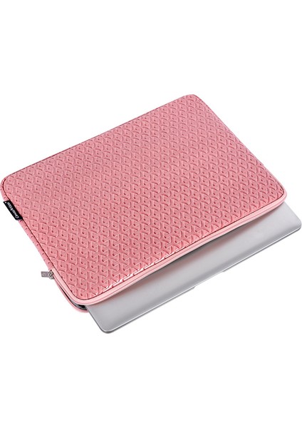 Canvasartısan L30-01 12 Inç Dizüstü Bilgisayar Pu Deri Koruyucu Kılıf Yumuşak Astar Eşkenar Dörtgen Tasarım Dizüstü Tablet Taşıma Çantası Çanta (Yurt Dışından)