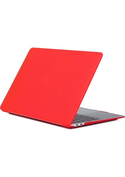 MacBook Pro 16 INÇ(2019)-KIRMIZI Için Mat Plastik Ön ve Arka Koruyucu Kılıf (Yurt Dışından)