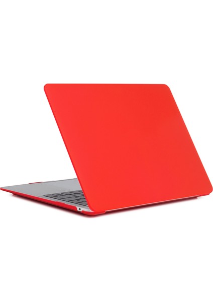 MacBook Pro 16 INÇ(2019)-KIRMIZI Için Mat Plastik Ön ve Arka Koruyucu Kılıf (Yurt Dışından)