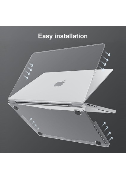 Benwıs Mp-Chc Şeffaf Kılıf MacBook Pro 13 INÇ(2016)A1706 A1708/(2018)A1989/(2019)A2159/(2020)A2251 A2289 A2338 Dizüstü Bilgisayar Sert Kabuk (Yurt Dışından)