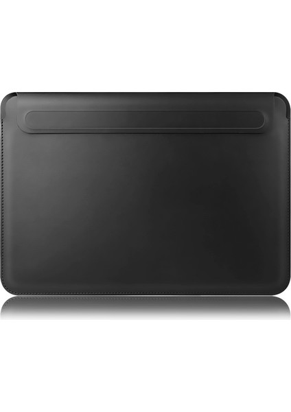 16 Inç Dizüstü Bilgisayar Saklama Çantası Çok Fonksiyonlu Büyük Pu Deri Mouse Pad Dizüstü Bilgisayar Kol Çantası-Siyah (Yurt Dışından)