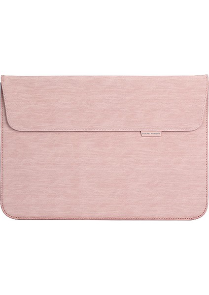 Mark Ryden MR67 15.4-Inç Ultrabook Ince Pu Kol Kılıfı Için Taşınabilir Taşıma Çantası-Pembe (Yurt Dışından)