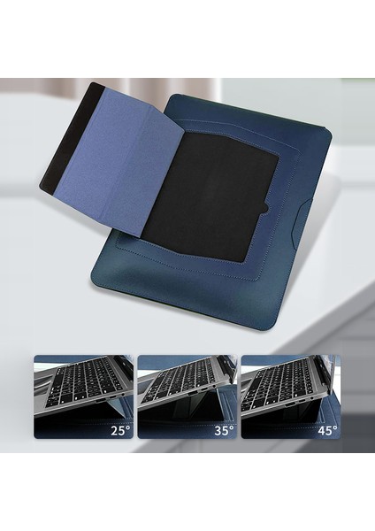 13-Inç Çizilmez Pu Deri Laptop Çantası Ayarlanabilir Standlı+Küçük Çanta-Kahverengi (Yurt Dışından) indirimleri