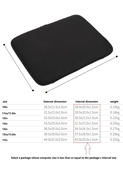 11 Inç Dizüstü Bilgisayar Kol Çantası Neopren Dizüstü Taşıma Çantası Elastik Bantlar Olmadan Tablet Evrak Çantası (Yurt Dışından) indirimleri