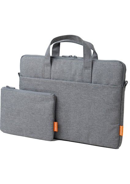 Pofoko A530 16 Inç Dizüstü Bilgisayar Taşıma Çantası Su Geçirmez Dizüstü Bilgisayar Çantası Küçük Aksesuarlar ile Crossbody Çanta Çanta-Gri (Yurt Dışından)