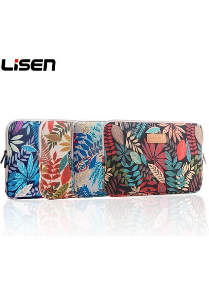 Lısen Renkli Yapraklar Dizüstü Bilgisayar Kılıfı MacBook 12 Inç/11 Inç Vb. Için, Boyut: 31 x 21,5 x 1,5 Cm-Siyah (Yurt Dışından)