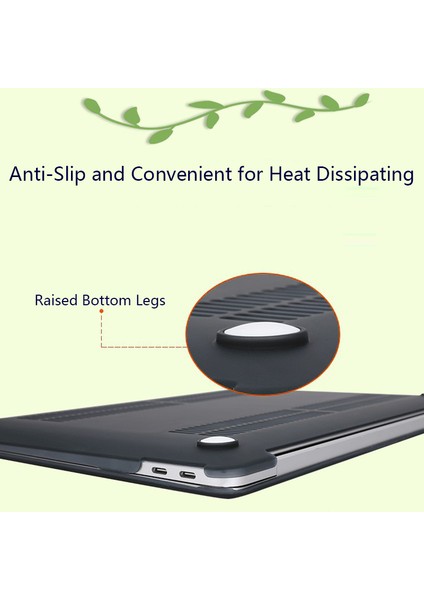 Macbook Air 13 Inç (2018-2019)A1932/(2020)A2179, A2337 Koruyucu Kılıf Desen Baskılı Pc Laptop CASE-DDC-019 Için (Yurt Dışından)