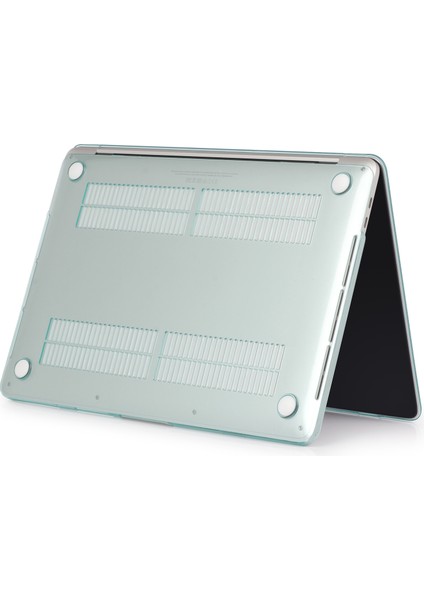MacBook Pro 13 Inç A1706/A1708/A1989/A2159/A2251/A2289/A2338 Için Şok Emme Sert Kabuk, Şeffaf Tasarım Koruyucu Kapak-Yeşil (Yurt Dışından)