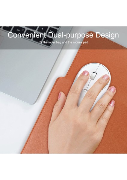 15 Inç/15.6 Inç Dizüstü Bilgisayar Saklama Çantası Pu Deri Çok Fonksiyonlu Mouse Pad Dizüstü Bilgisayar Kol Seti-Kırmızı (Yurt Dışından) modelleri