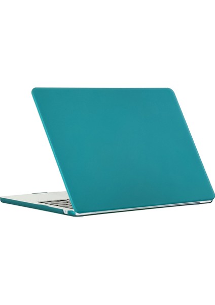 Macbook Air 15 INÇ(2023)M2 A2941/(2024)A3114 M3 Anti-Drop Dizüstü Bilgisayar Ince Kılıf-Cyan Için Darbeye Dayanıklı Mat Kılıf (Yurt Dışından)