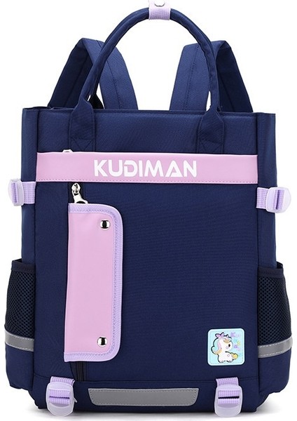 Ilkokul Çantası Büyük Kapasiteli Sırt Çantası Kız Kore Versiyonu Hafif Taşınabilir Eğitim Çantası (Yurt Dışından)