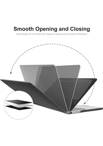 Macbook Air 15 INÇ(2023)M2 A2941/(2024)A3114 M3 Anti-Drop Dizüstü Bilgisayar Ince Kılıf-Gri Için Darbeye Dayanıklı Mat Kılıf (Yurt Dışından)