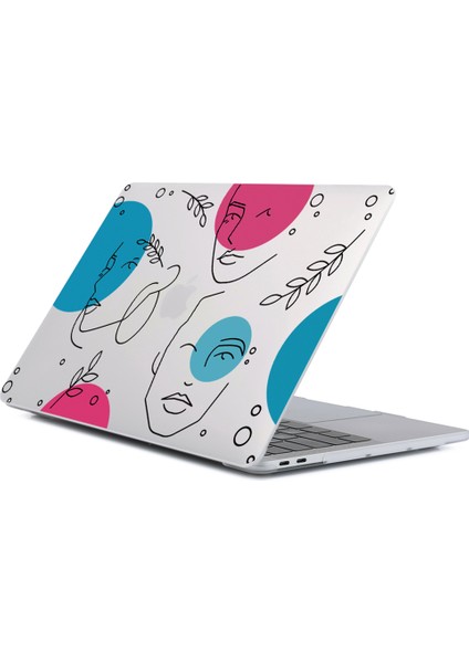 Macbook Air 15 INÇ(2023)A2941 M2/(2024)A3114 M3 Kılıf Dizüstü Koruyucu Kapak Desen BASKI-DDC-140 (Yurt Dışından)