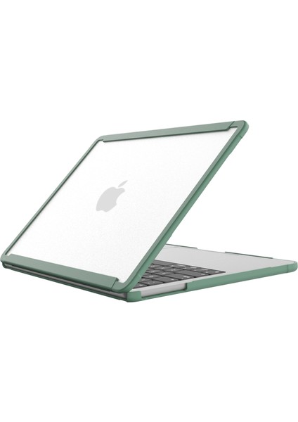 Benwıs Mp-Ssc Macbook Air 13 Inç (2018-2019)A1932/(2020)A2179, A2337 Kılıf Pc + Tpu Dizüstü Bilgisayar Darbeye Dayanıklı Kapak-Ordu Yeşil (Yurt Dışından)