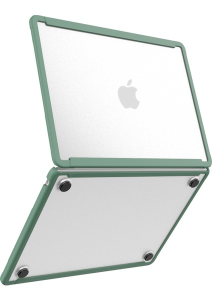 Benwıs Mp-Ssc Macbook Air 13 Inç (2018-2019)A1932/(2020)A2179, A2337 Kılıf Pc + Tpu Dizüstü Bilgisayar Darbeye Dayanıklı Kapak-Ordu Yeşil (Yurt Dışından)