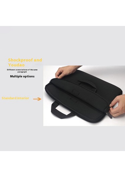15.6inç Dizüstü Bilgisayar Için Taşınabilir Laptop Çantası Kılıfı Darbeye Dayanıklı Bilgisayar Çantası-Yeşil (Yurt Dışından) indirimleri