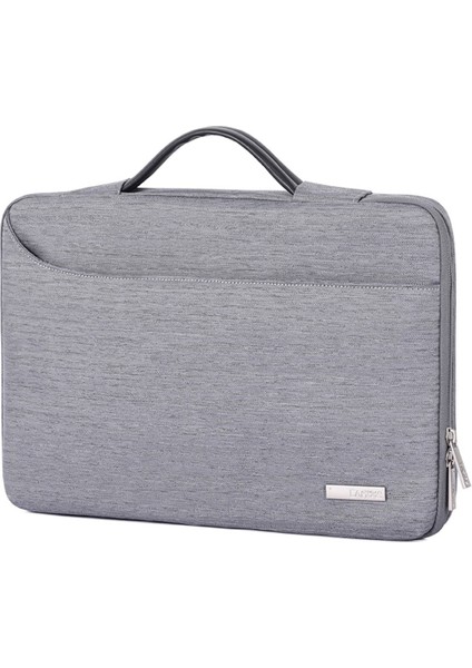 Canvasartısan K28-23 13 Inç Dizüstü Bilgisayar Kolu Yan Fermuar Kapatma Dizüstü Saplı Çanta Çanta U-Şekilli Dış Cep-Gri (Yurt Dışından) fiyatları